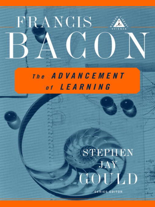 Title details for The Advancement of Learning by Francis Bacon - Available